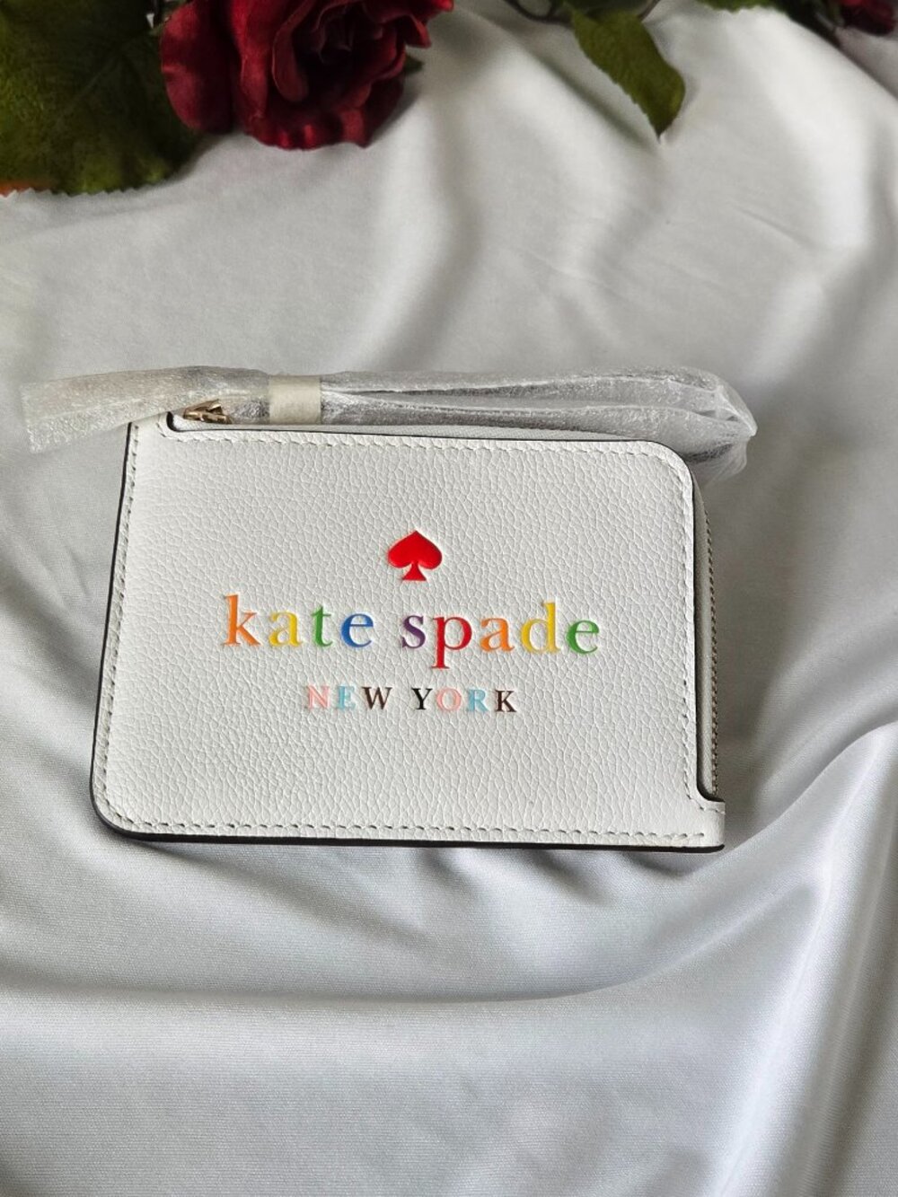 Kate Spade Rainbow Logo Wristlet